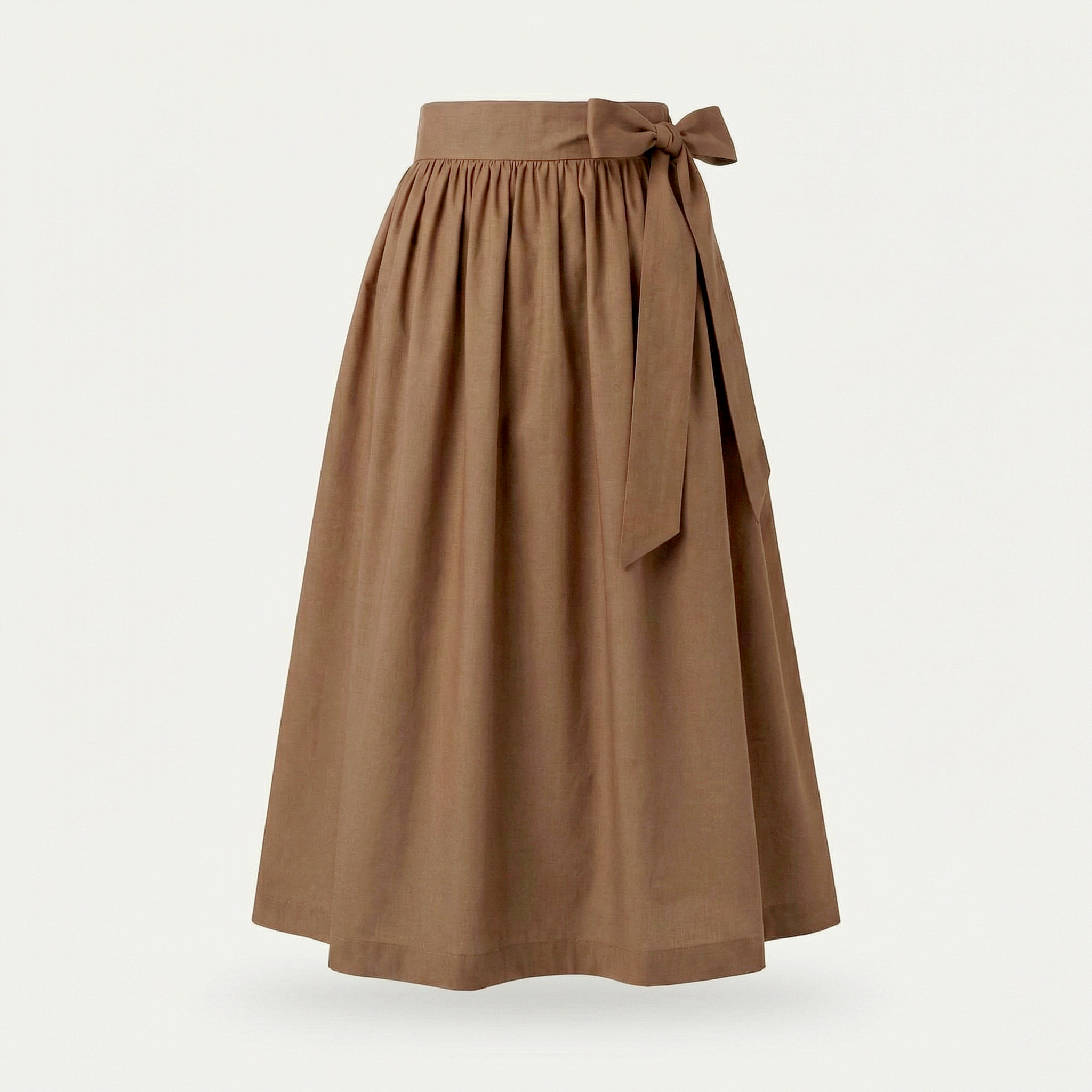 Dirndlschürze Beige – Baumwolle-Leinen