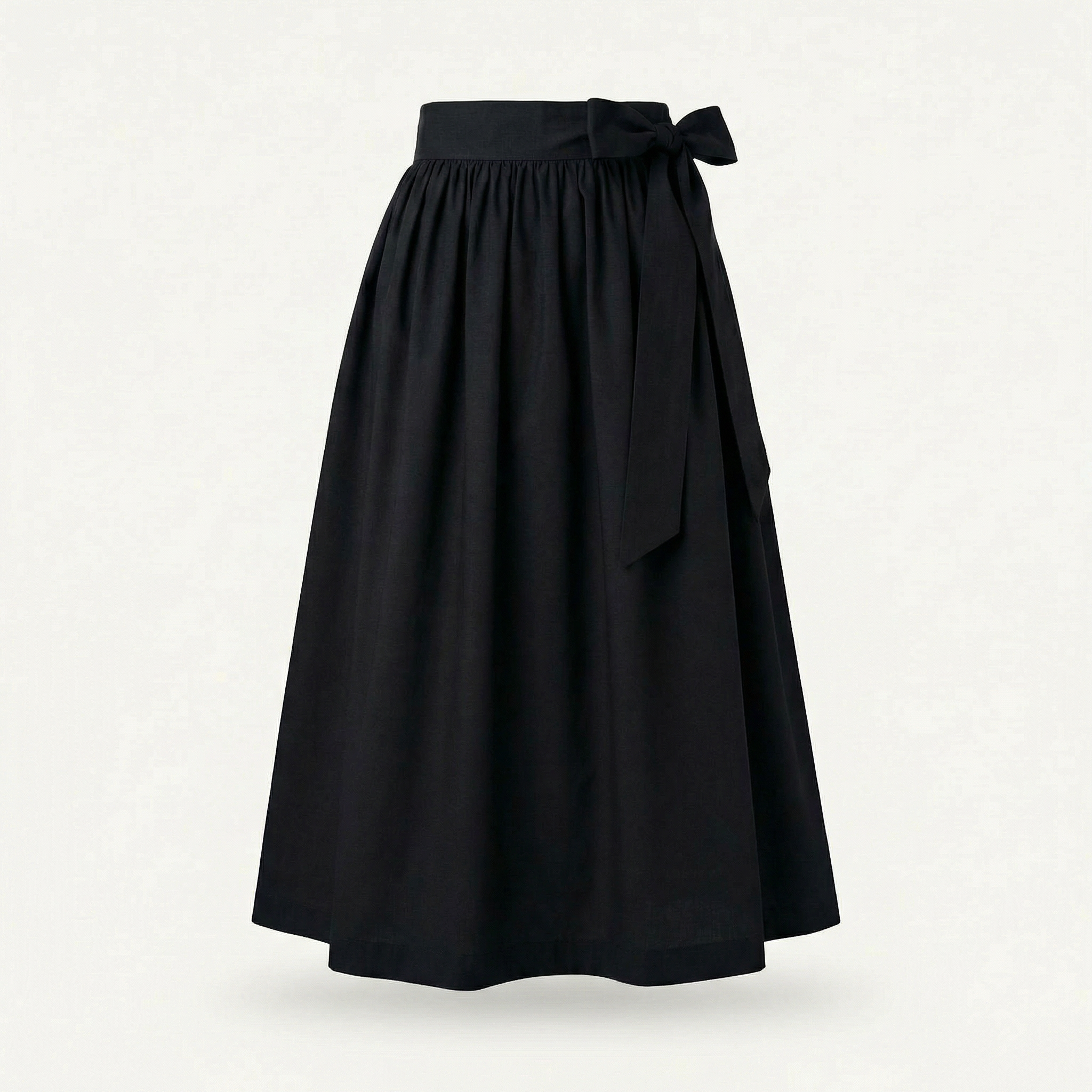 Dirndlschürze Schwarz – Viskose-Leinen