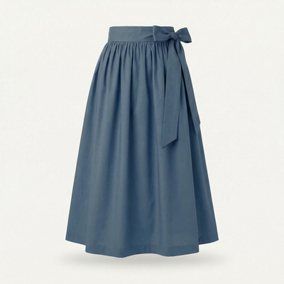 Dirndlschürze Schieferblau – Baumwolle