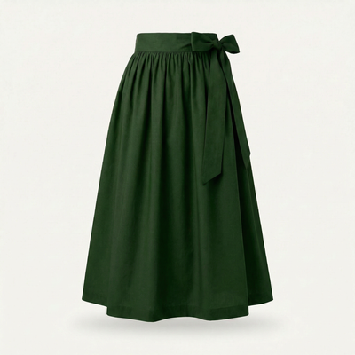 Dirndlschürze Flaschengrün – Baumwolle