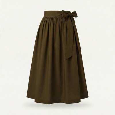 Dirndlschürze Tarngrün – Baumwolle