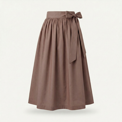 Dirndlschürze Taupe – Baumwolle