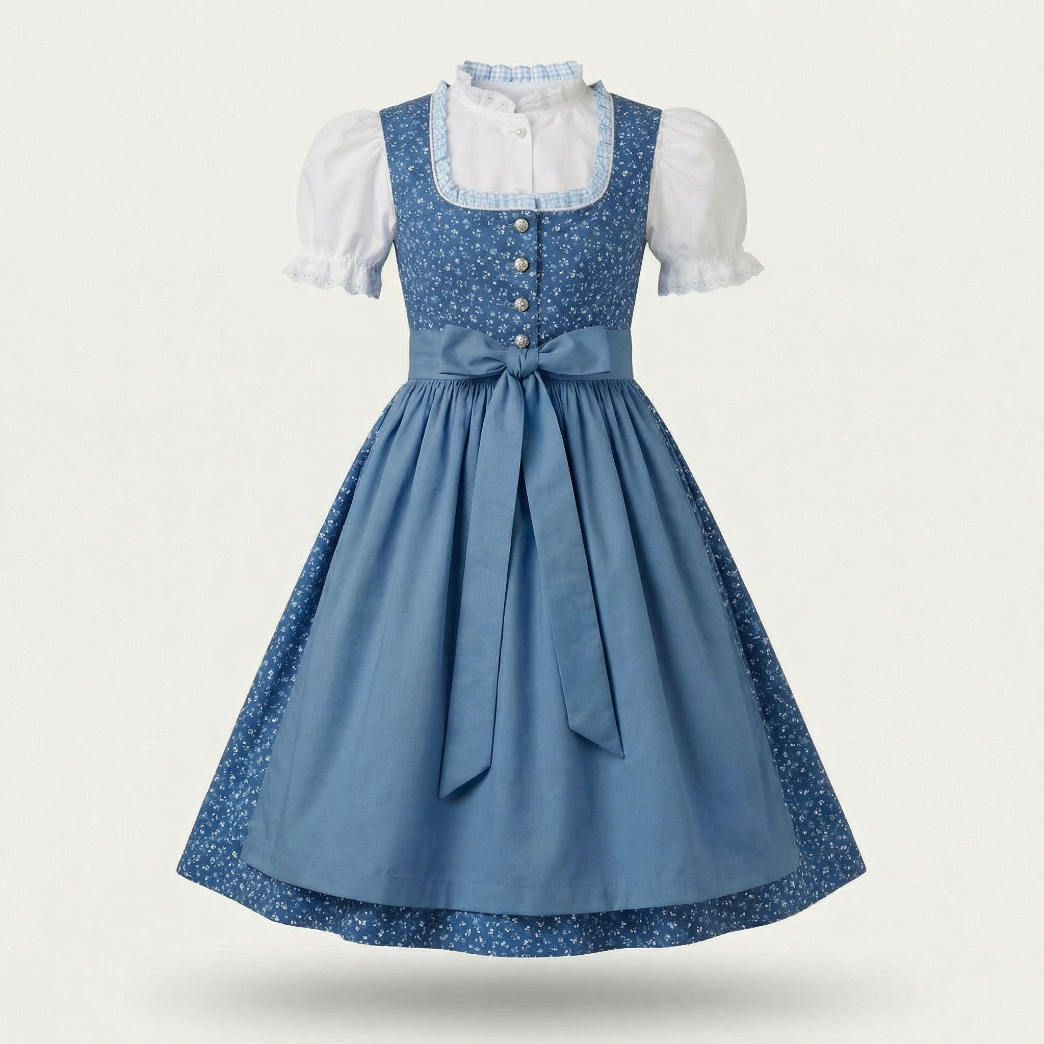 Kinderdirndl "Betty Blue" – Baumwolle