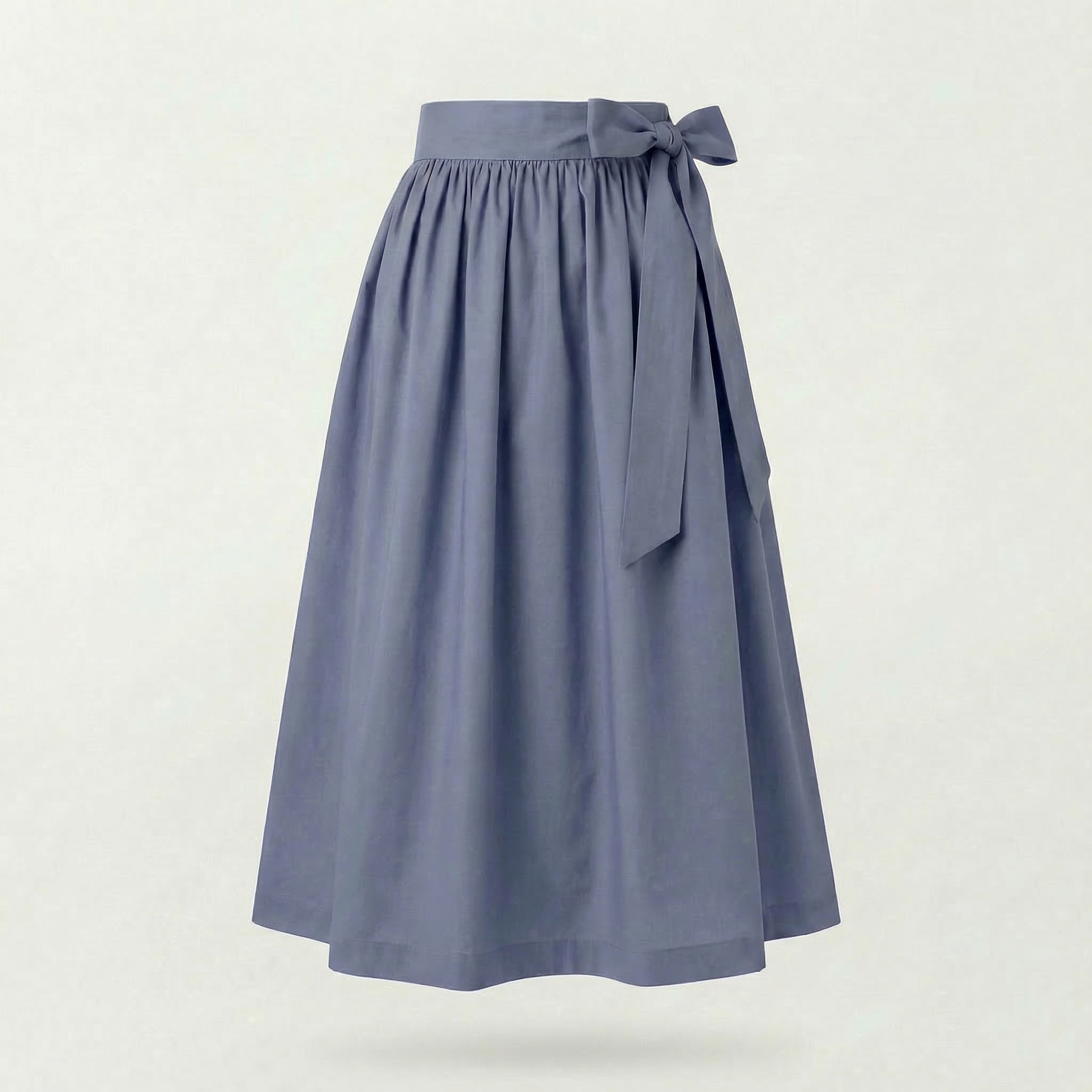 Dirndlschürze Rauchblau – Baumwolle