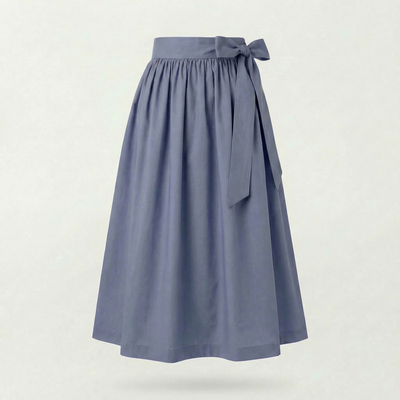 Dirndlschürze Rauchblau – Baumwolle