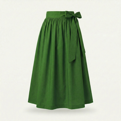 Dirndlschürze Waldgrün – Baumwolle