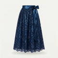 Dirndlschürze Marineblau – Spitze mit Pailletten