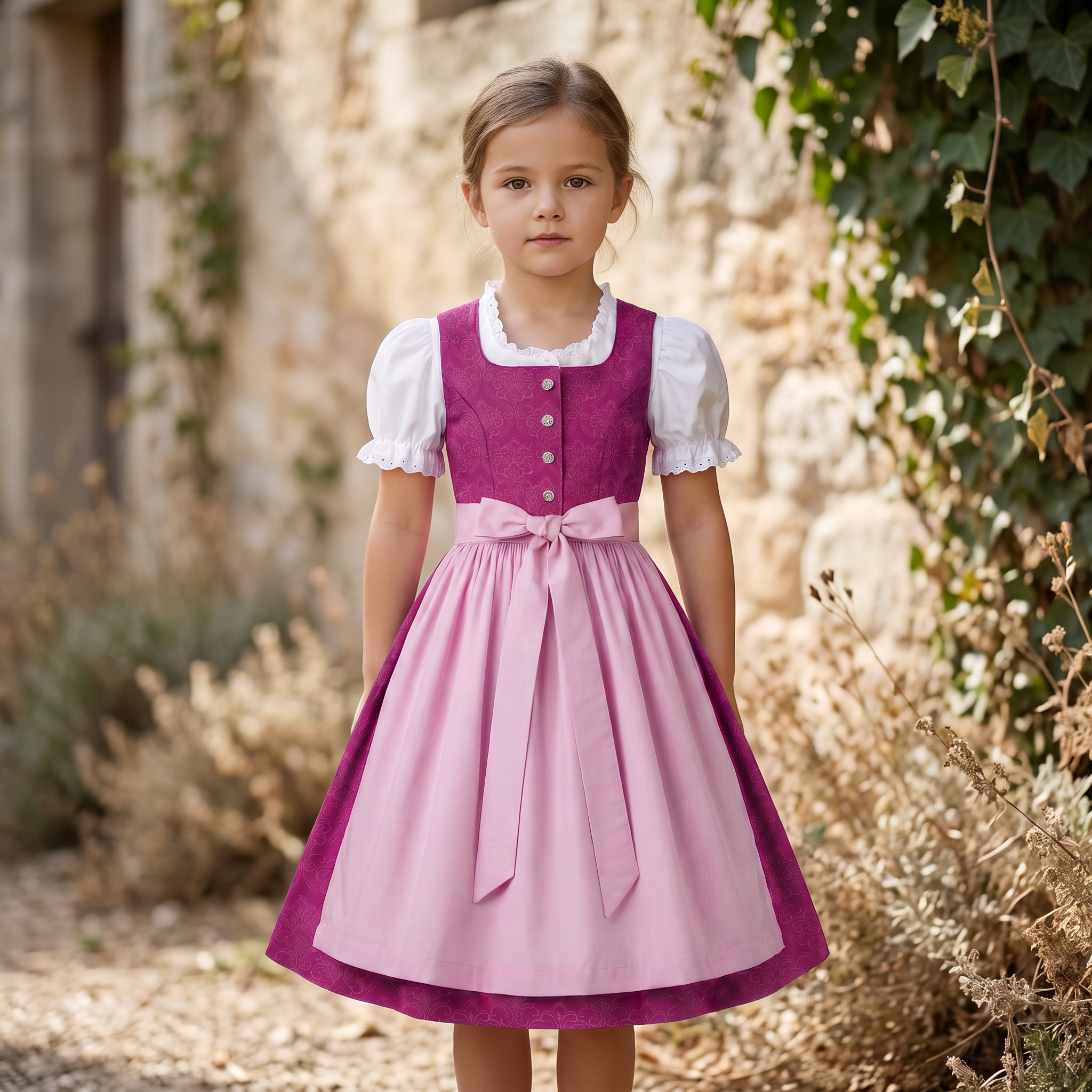 Kinderdirndl "Ruby" – Baumwolle