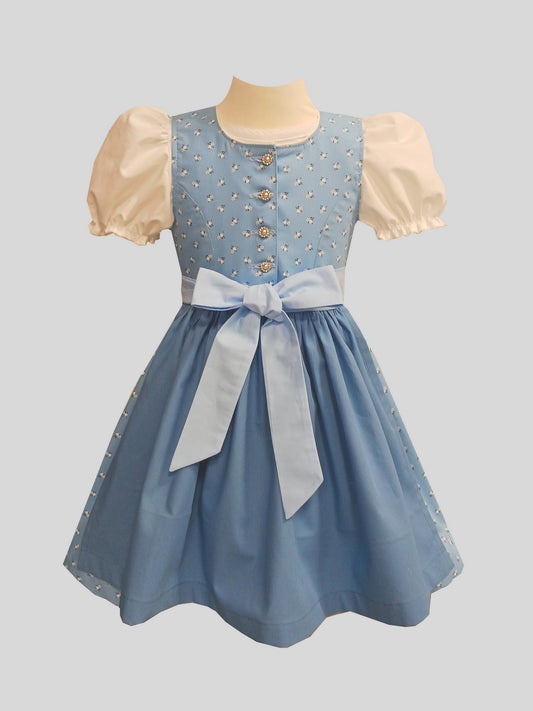 "SKY" Kinderdirndl blau 86//92 mit 2 Schürzen