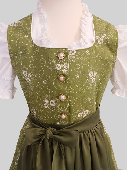 "Irina" Kinderdirndl Mädchen Dirndl grün - Sofortkauf!