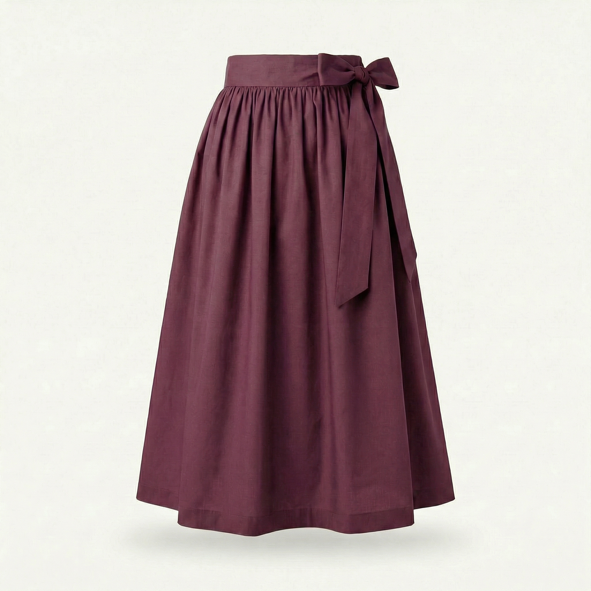 Dirndlschürze Aubergine – Baumwolle