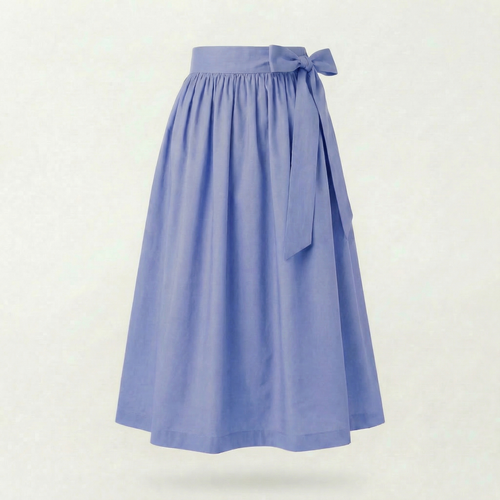 Dirndlschürze Babyblau – Baumwolle