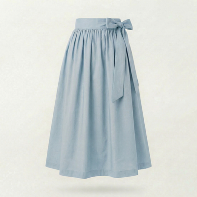 Dirndlschürze Blassblau – Baumwolle