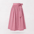 Ladies dirndl apron cotton apricot