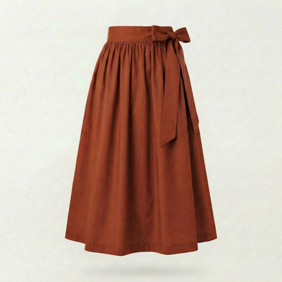 Dirndlschürze Cognac - Baumwolle