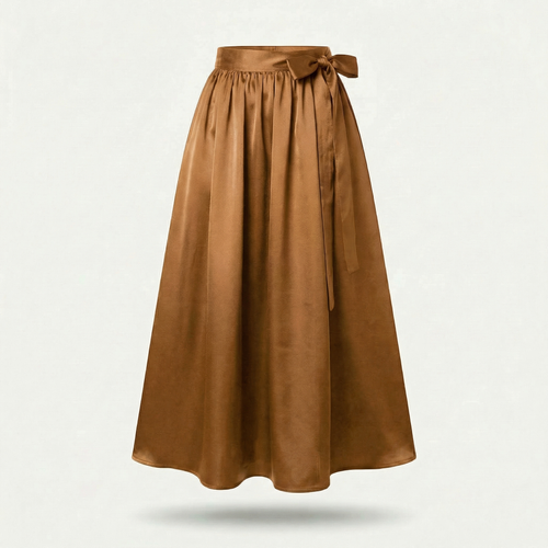 Dirndlschürze Camel – Royal Micro Satin