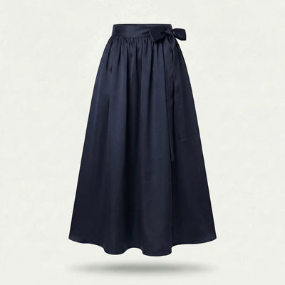 Dirndlschürze Dunkelblau – Royal Micro Satin