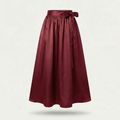 Dirndlschürze Dunkelrot – Royal Micro Satin