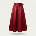 Dirndlschürze Weinrot – Royal Micro Satin