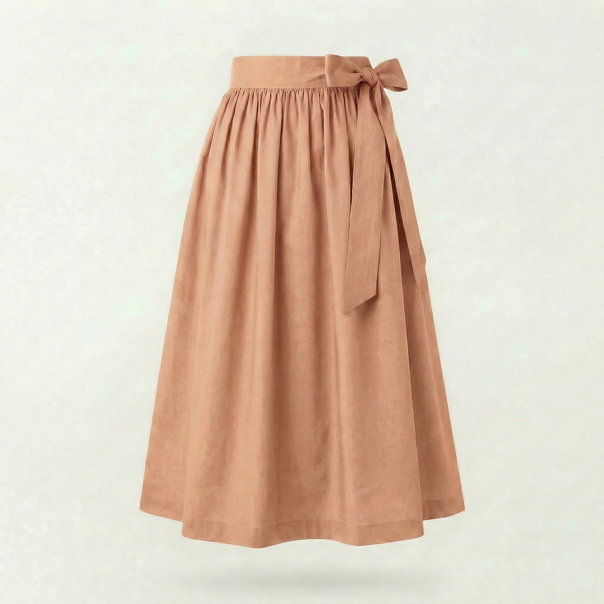 Dirndlschürze Camel – Viskose-Leinen