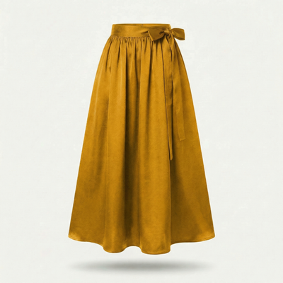 Dirndlschürze Senfgelb – Royal Micro Satin