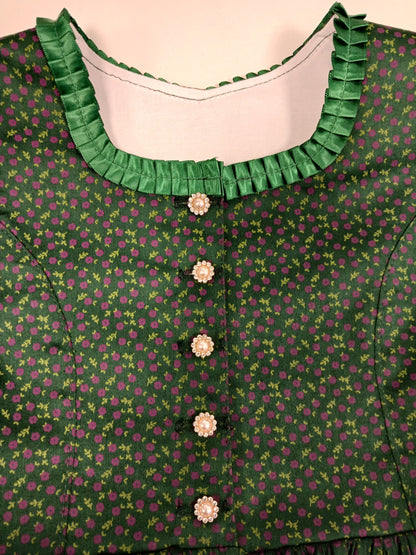 "Devana" Kinderdirndl Mädchen Dirndl grün violett - Sofortkauf!