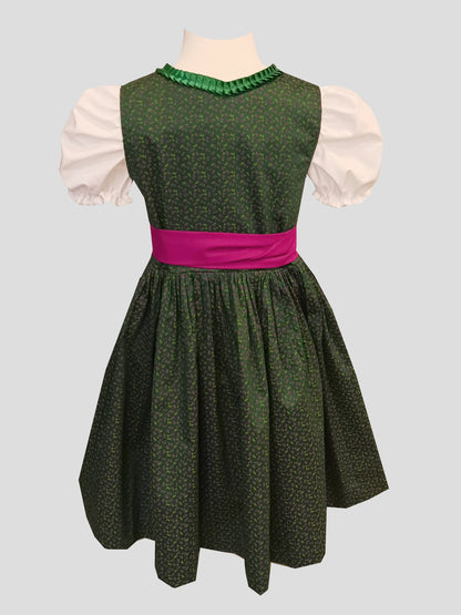 "Devana" Kinderdirndl Mädchen Dirndl grün violett - Sofortkauf!