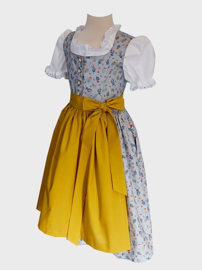 "ELSA" Kinderdirndl Mädchen*Dirndl *glitter flowers*