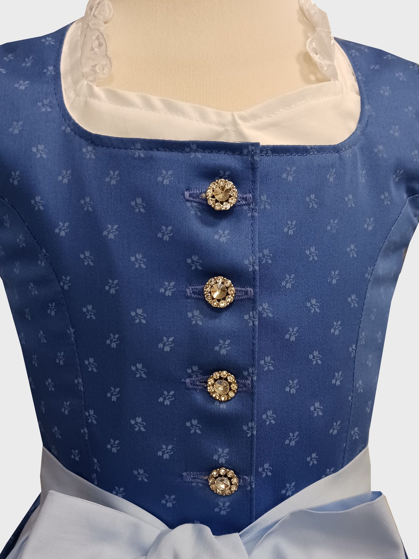 "Bluette" Kinderdirndl Mädchen Dirndl Baumwolle blau - neue Kollektion!