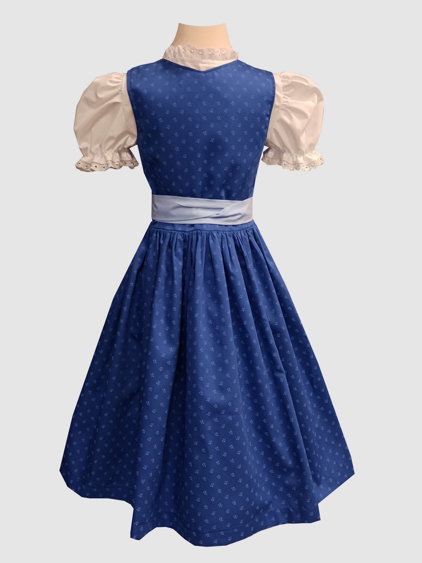 "Bluette" Kinderdirndl Mädchen Dirndl Baumwolle blau - neue Kollektion!