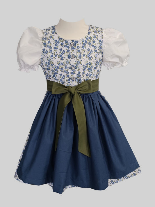 "Mariola" Kinderdirndl blau grün - alle Größen