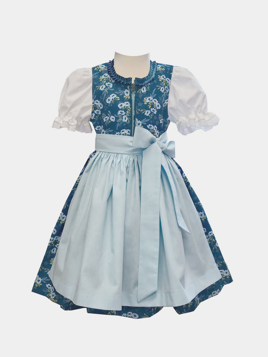 "Penelope" Kinderdirndl Mädchen Dirndl petrol 86/92 - Sofortkauf!