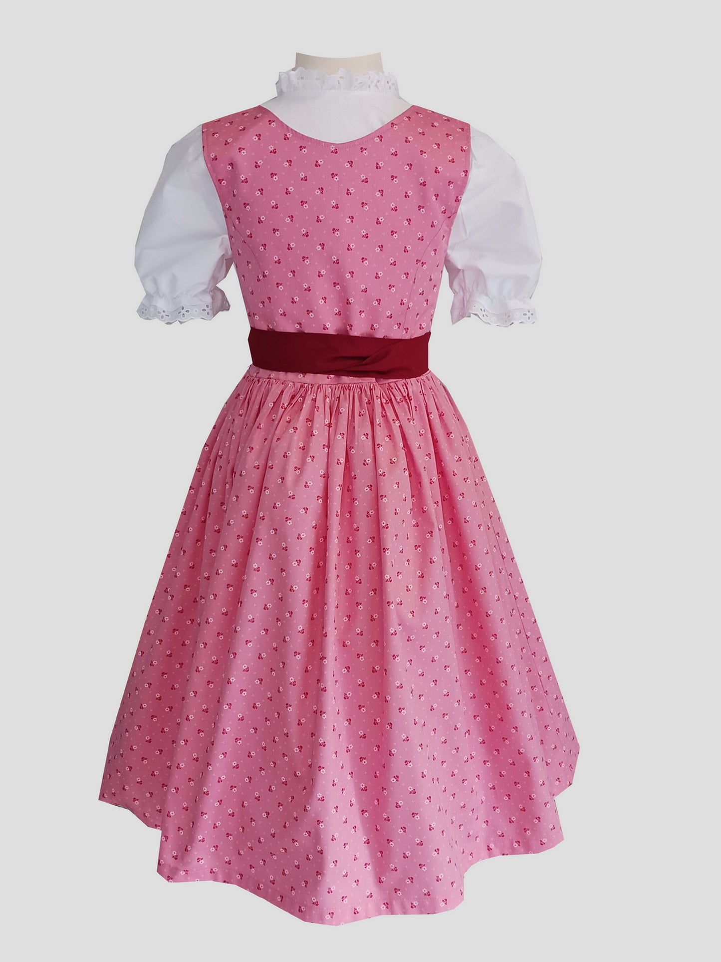 "Rosalie" Kinderdirndl Mädchen Dirndl rosa rot