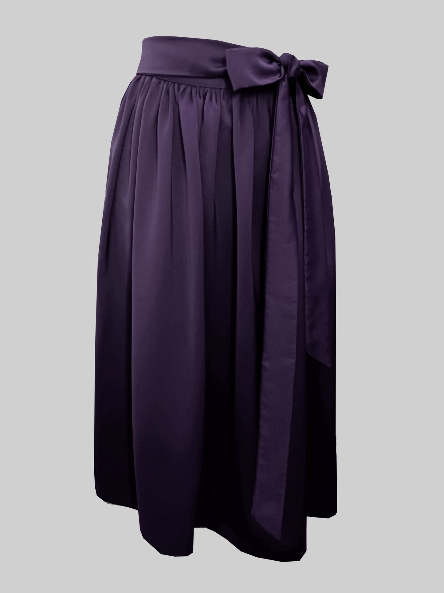 Damen Dirndlschürze Royal Micro Satin dark aubergine