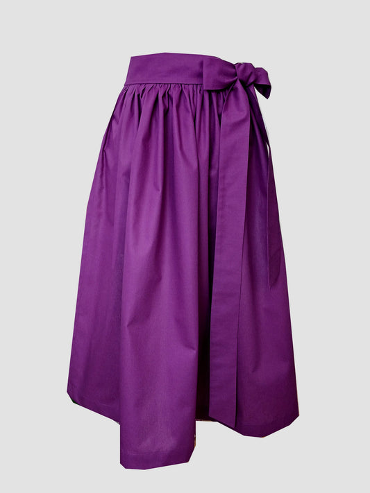 Ladies dirndl apron cotton blend lilac lavender