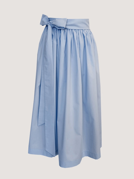 Damen Dirndlschürze Baumwolle hellblau