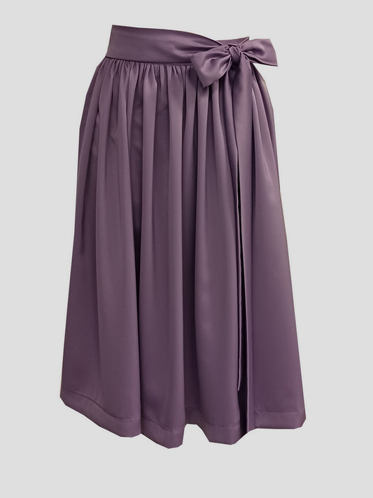 Damen Dirndlschürze Royal Micro Satin lilac