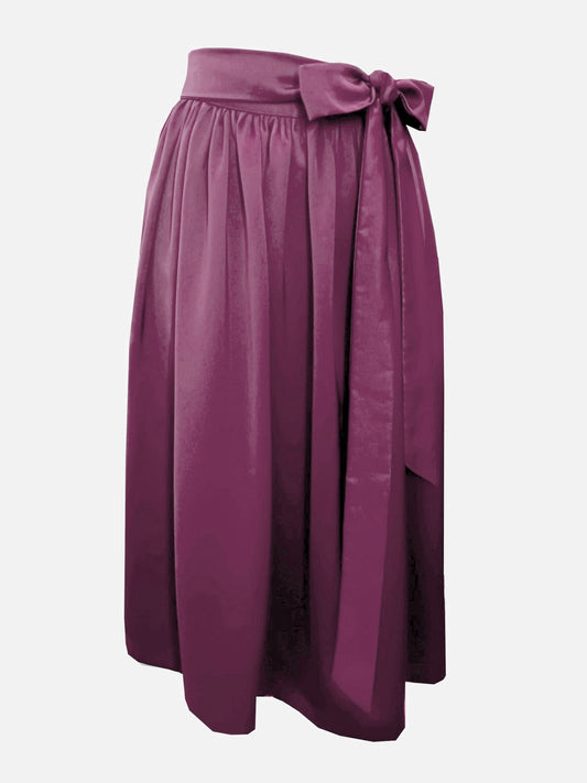 Damen Dirndlschürze Royal Micro Satin purple