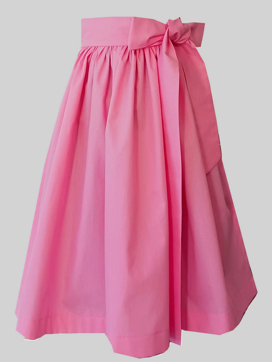 Damen Dirndlschürze Baumwolle rosa