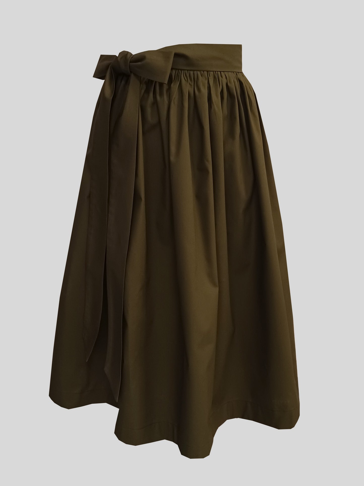 Damen Dirndlschürze Baumwolle Tarnung-Grün military