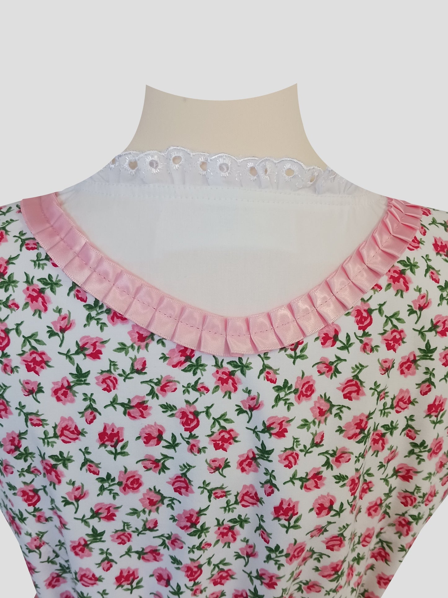 "Tina" Kinderdirndl Mädchen Dirndl rosa weiß  floral 140 - Sofortkauf