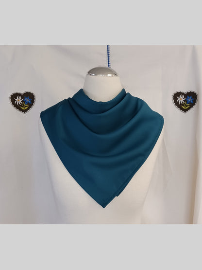 Damen Dirndlschürze Royal Micro Satin petrol
