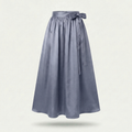 Dirndlschürze Stahlblau – Royal Micro Satin
