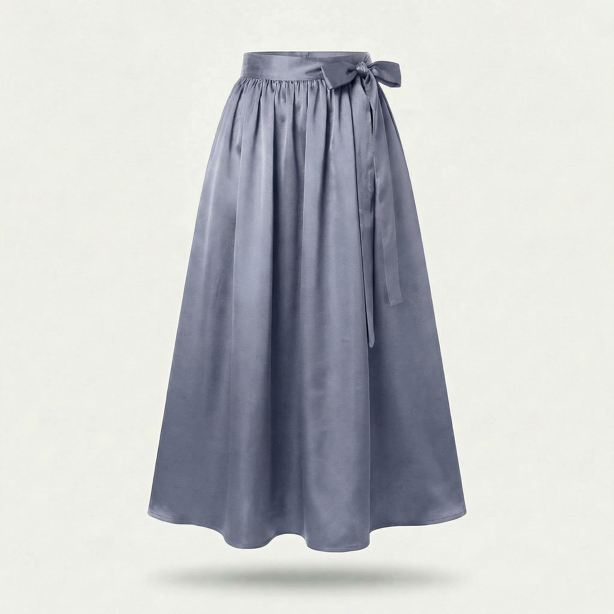 Dirndlschürze Stahlblau – Royal Micro Satin