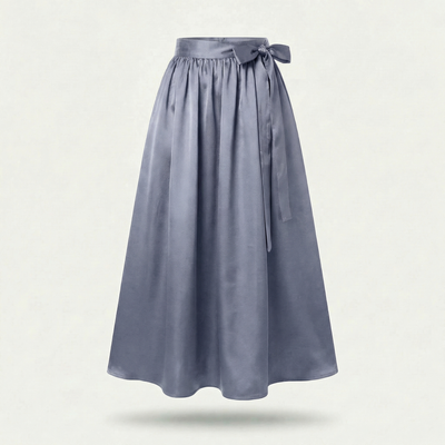 Dirndlschürze Stahlblau – Royal Micro Satin
