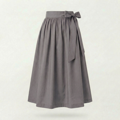 Dirndlschürze Steingrau – Baumwolle