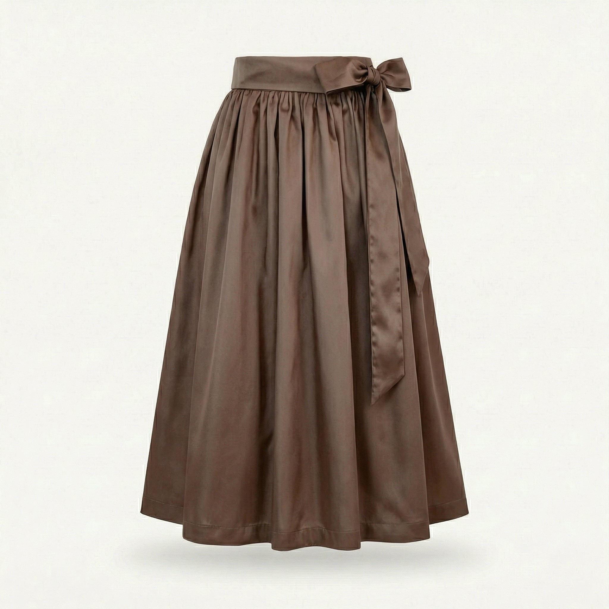 Dirndlschürze Toffee – Baumwollsatin