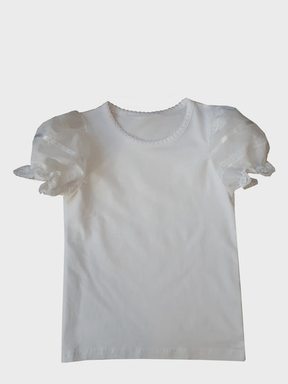 Dirndl shirt white with organic cotton