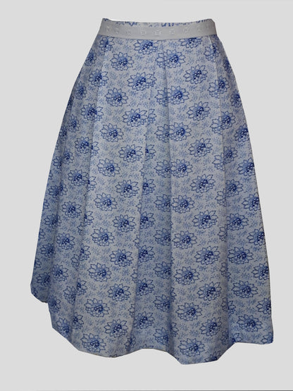 Women's traditional skirt "Charlotte" white-blue - size of your choice