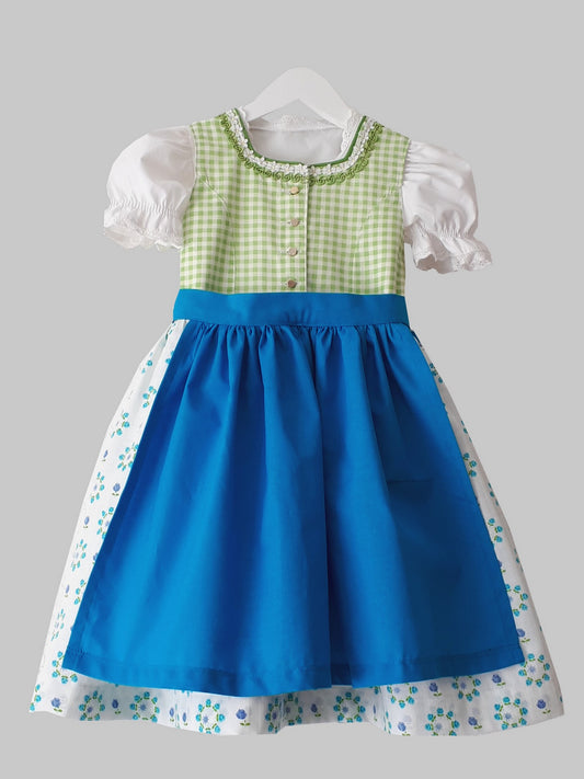 "Sissi" Mädchen Dirndl  grün türkis 98/104